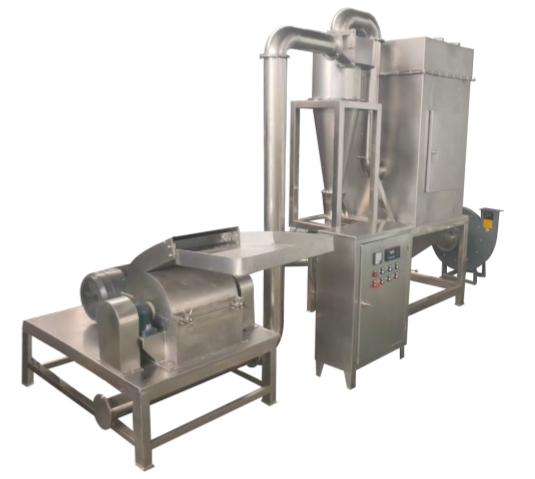 large spice grinder with dust collector