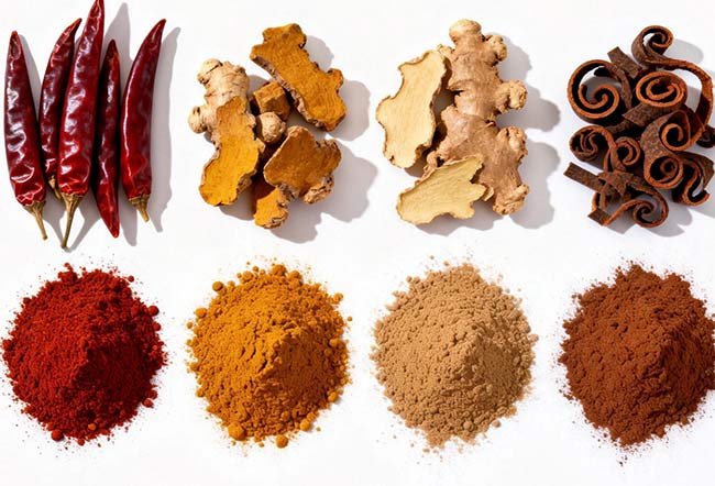 dry spices turn into powder dry spices turn into powder