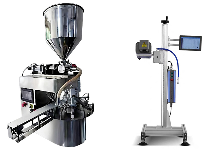 spout bag filling machine and laser marker spout bag filling machine and laser marker