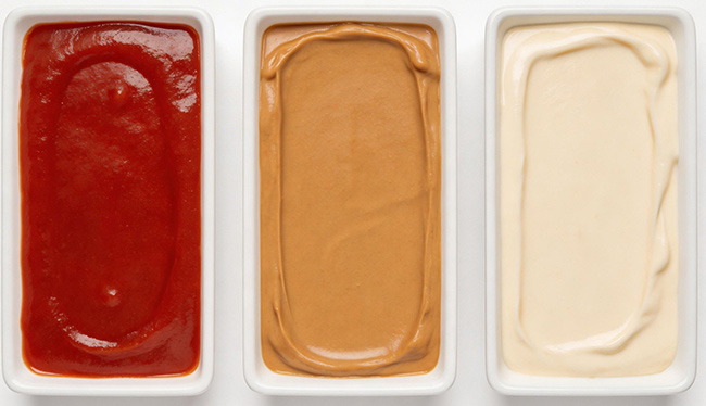 three sauces three sauces