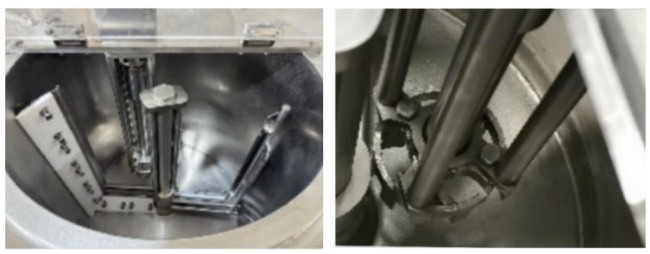 bottom scrapper mixing system and homogenizer