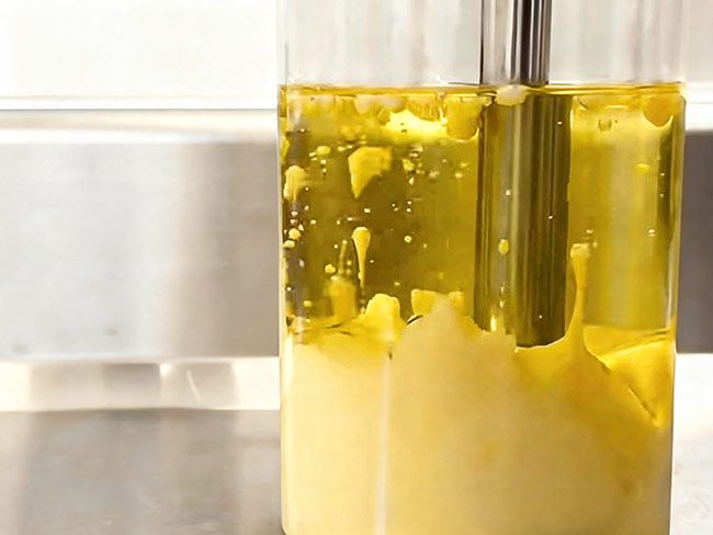 oil and water mix for mayonnaise