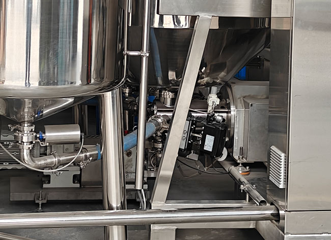 proportional valve in the mixer