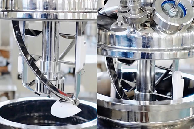 top homogenizer type with lifting mechanism