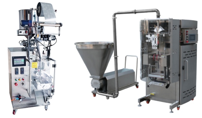 machine de cachetage de remplissage de sac de film de rouleau roll film bag filling sealing machine