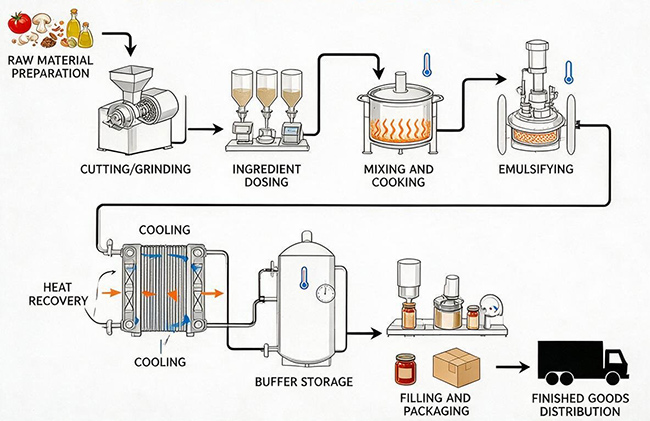 sauce production line sauce production line