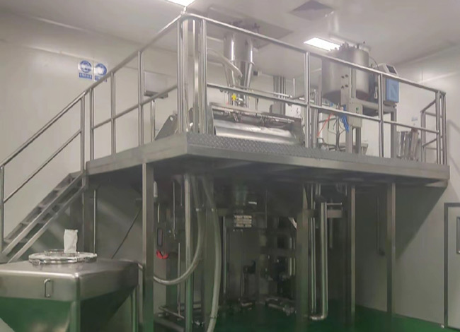 elevated ribbon mixer with feeder and platform elevated ribbon mixer with feeder and platform