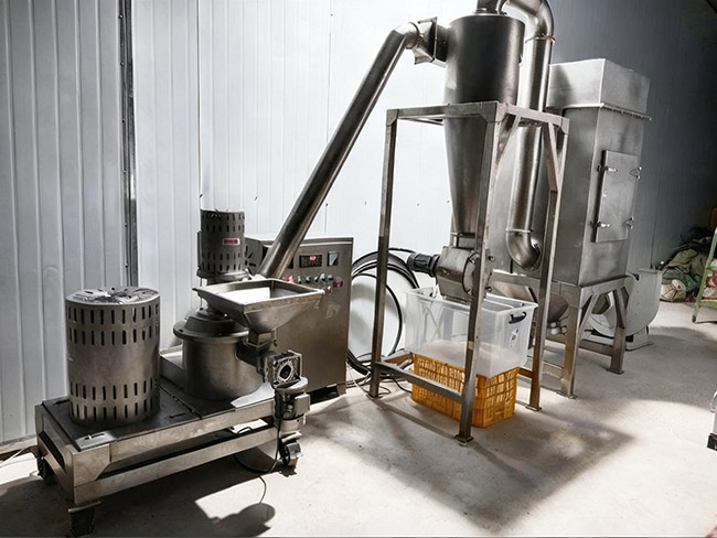 Chickpea Flour Grinding Case - SLA-20 Air Classifier Mill for 100 Mesh Besan