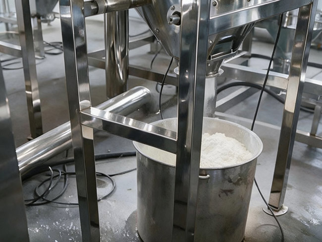 White Sugar Grinding Test by SLA-15 Air Classifier Mill for 200-300 Mesh Sugar Powder